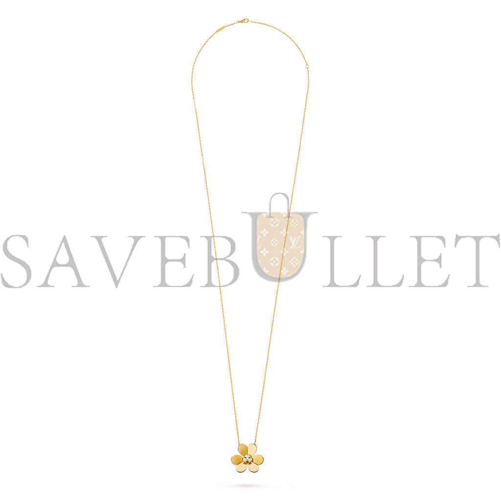VAN CLEEF ARPELS FRIVOLE CLIP PENDANT, VERY LARGE MODEL - YELLOW GOLD, DIAMOND VCARP2DW00 VAN CLEEF ARPELS FRIVOLE CLIP PENDANT, VERY LARGE MODEL - YELLOW GOLD, DIAMOND VCARP2DW00